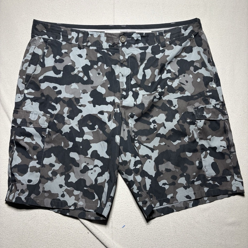 Under Armour Shorts Mens Sz 40 Camo Ripstop Cargo Hiking Fishing Golf